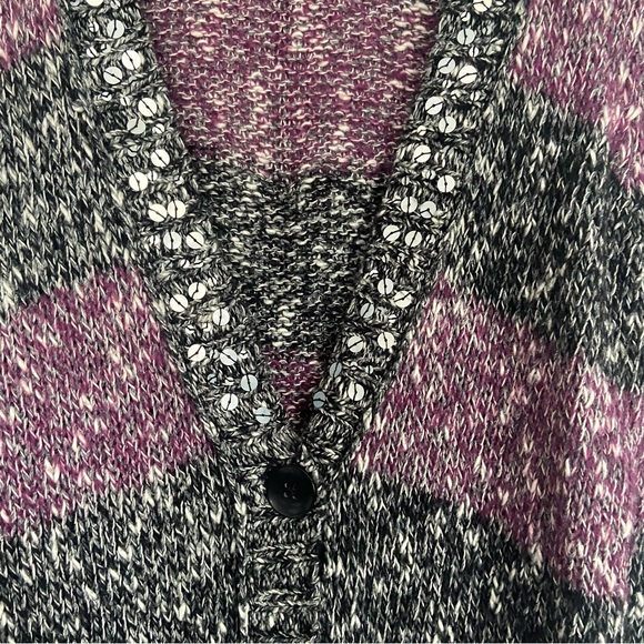 Mudd Cardigan - Black and Purple 🖤💜 - Picture 3 of 6